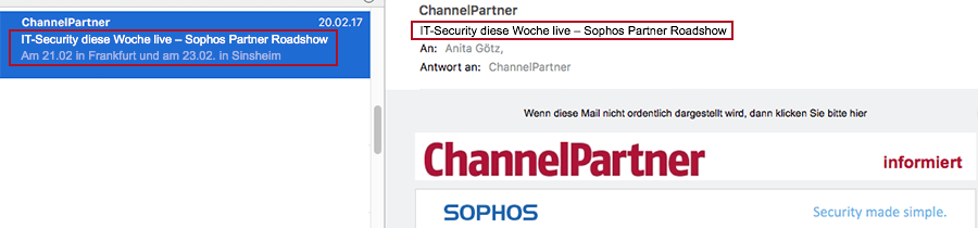 HTML-Code eines »versteckten« Pre-Headers